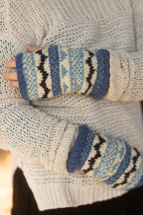 Geometric Wool Arm Warmers - Image 7