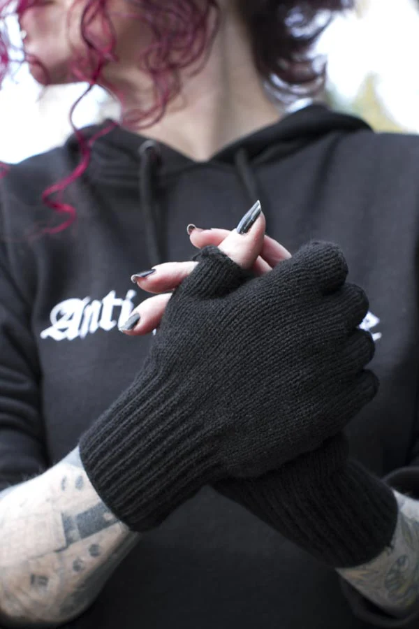 Knit Fingerless Gloves - Image 4
