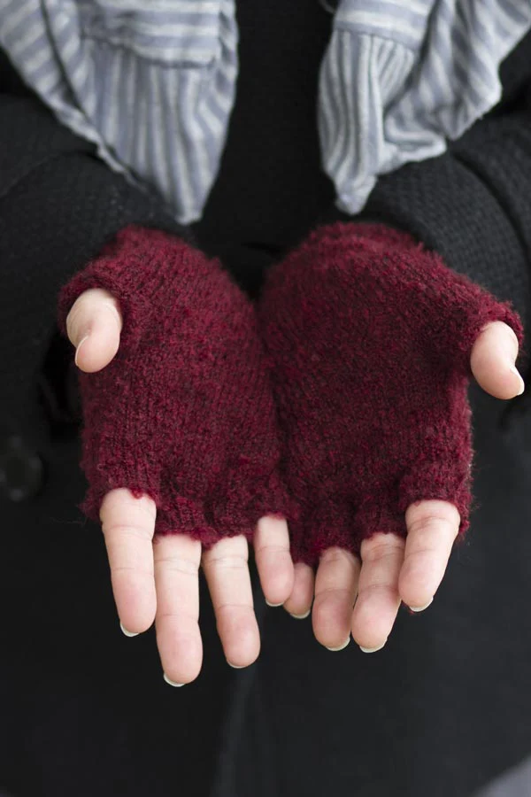 Knit Fingerless Gloves - Image 5
