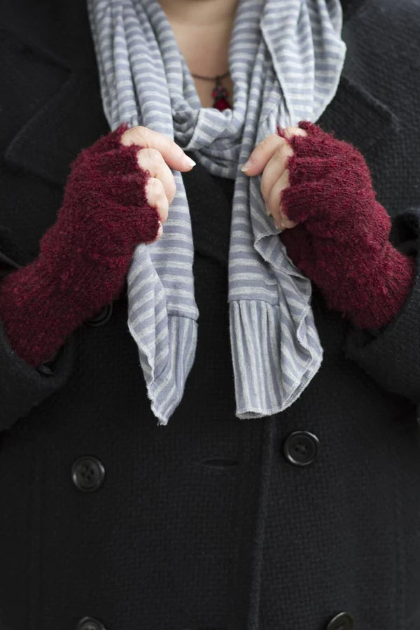 Knit Fingerless Gloves - Image 7