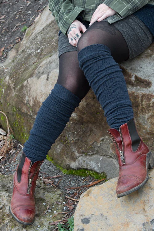 Larger Footed Long Cuffable Scrunchable Socks - Image 8