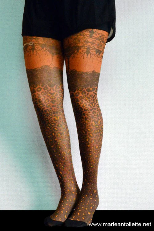 Leopardo Printed Tights - Image 3