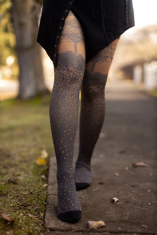 Leopardo Printed Tights - Image 7
