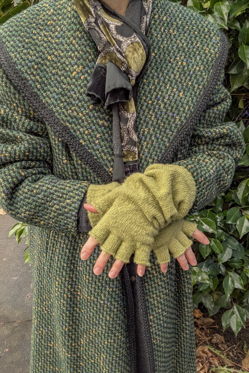 Longer Knit Fingerless Gloves - Image 4