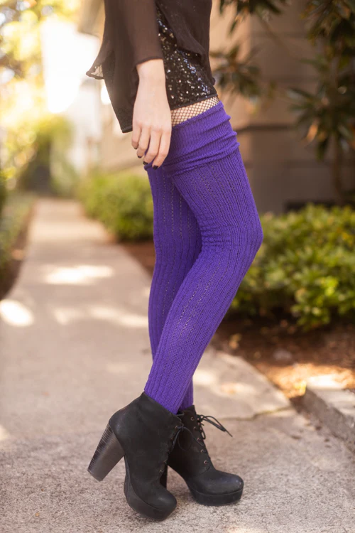 Longer M45 Ribbed Thigh High with Roll Top - Image 15