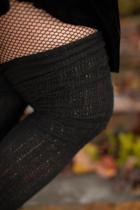 Longer M45 Ribbed Thigh High with Roll Top - Image 4