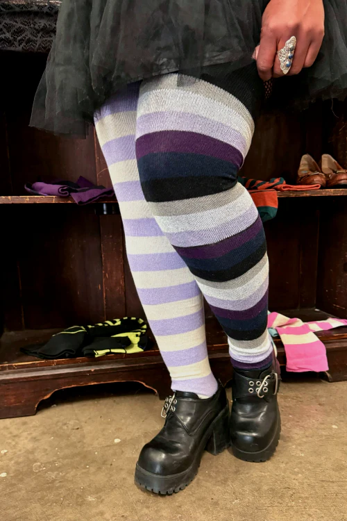 Longer Mystery Mismatch Extraordinary Thigh High Socks - Image 4