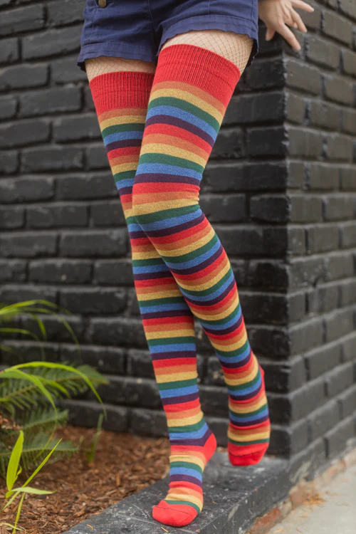 Longer Over the Rainbow Extraordinary Thigh High Socks - Image 2