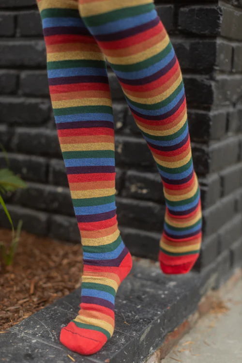 Longer Over the Rainbow Extraordinary Thigh High Socks - Image 4