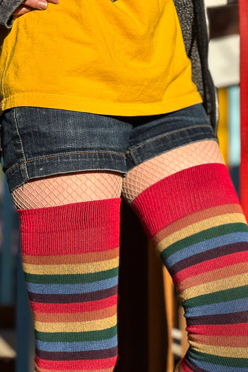Longer Over the Rainbow Extraordinary Thigh High Socks - Image 5