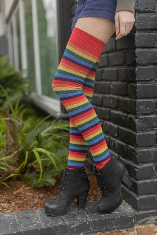 Longer Over the Rainbow Extraordinary Thigh High Socks - Image 6