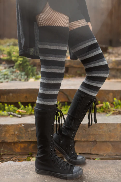 Longer Portland Stripes Extraordinary Thigh High Socks - Image 3