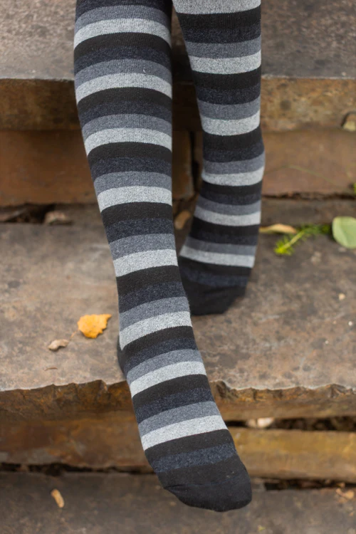 Longer Portland Stripes Extraordinary Thigh High Socks - Image 4