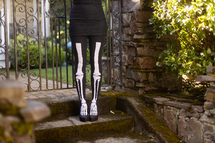 Longer Skeleton Thigh High - Image 11