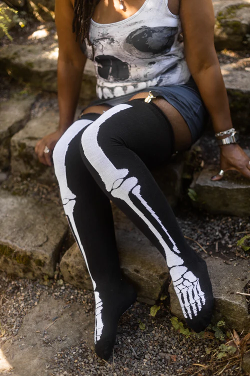 Longer Skeleton Thigh High - Image 4