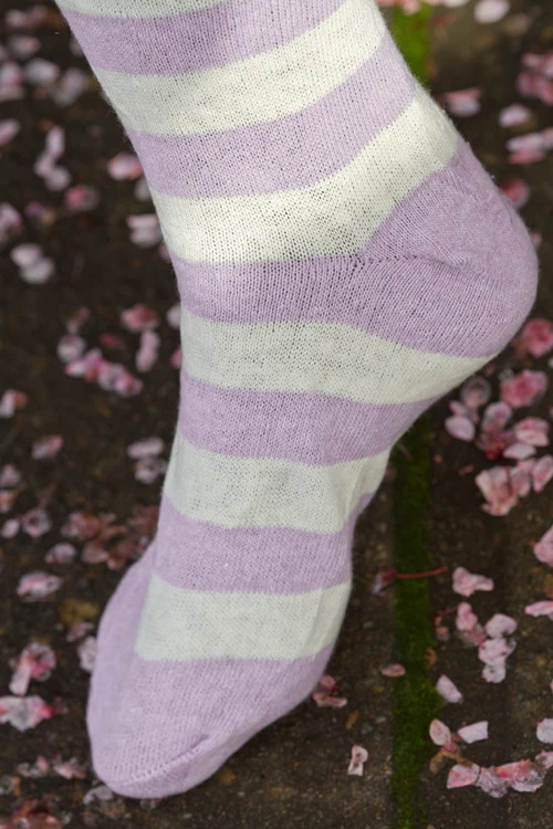 M Stripes Thigh High Socks - Image 16