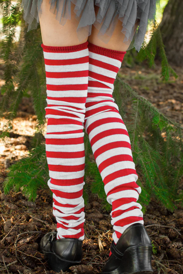 M Stripes Thigh High Socks - Image 20