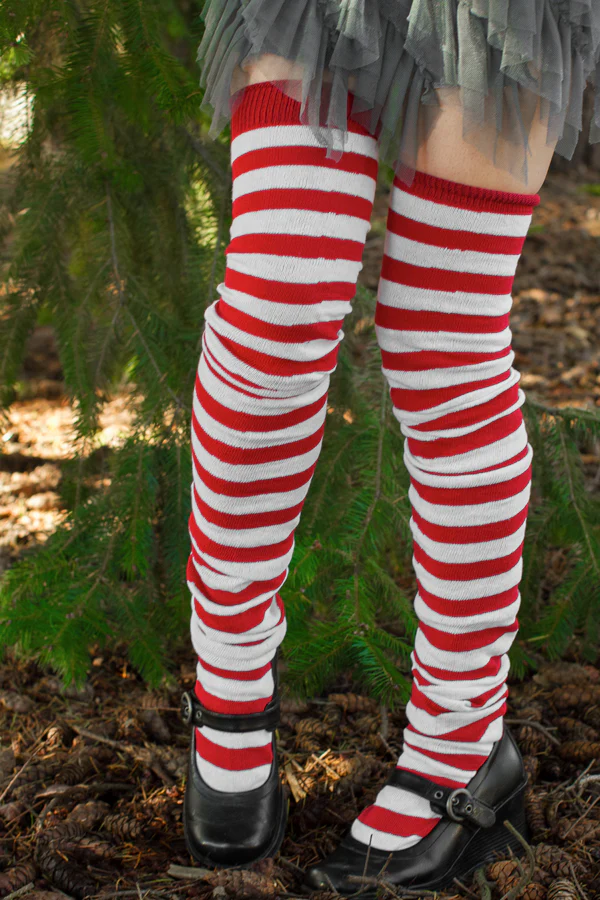 M Stripes Thigh High Socks - Image 22