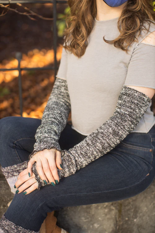 Marled Scrunchable Arm Warmer - Image 3