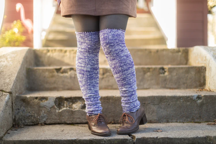 Marled Scrunchable Leg Warmer - Image 15
