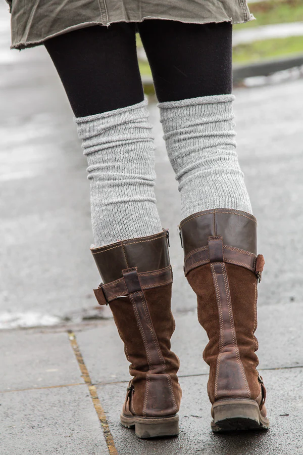 Marled Scrunchable Thigh High Socks - Image 13