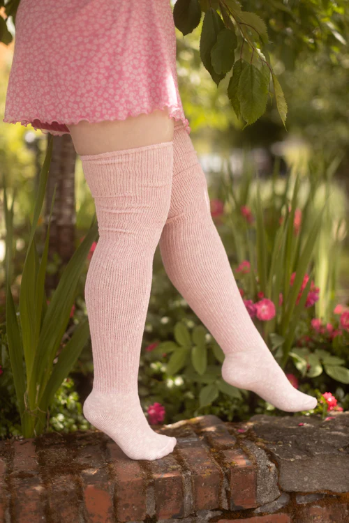 Marled Scrunchable Thigh High Socks - Image 21
