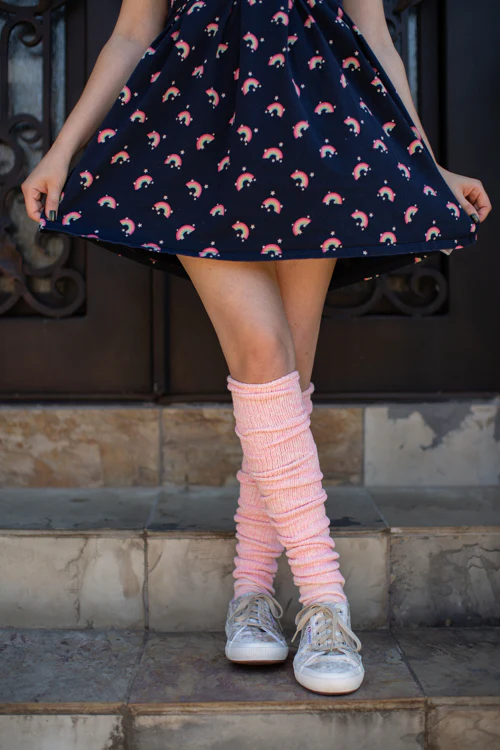 Marled Scrunchable Thigh High Socks - Image 23