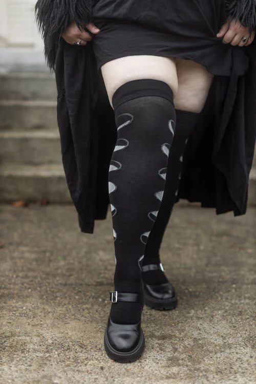 Moon Phases Thigh High Socks - Image 8