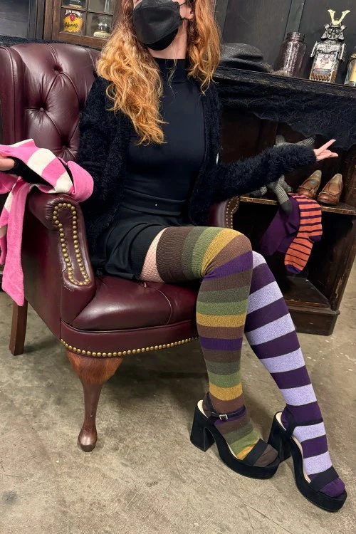 Mystery Mismatch Extraordinary Thigh High Socks - Image 2