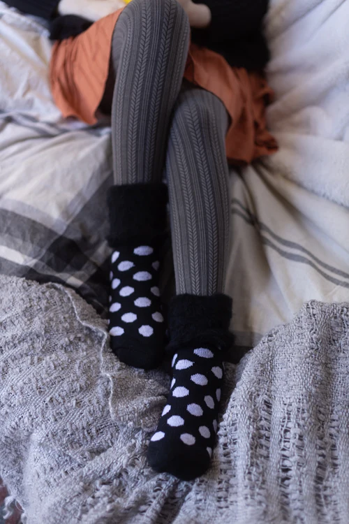 New Zealand Bed Socks with Polka Dots - Image 11