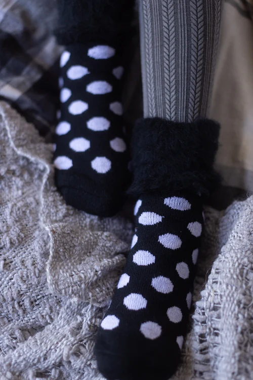 New Zealand Bed Socks with Polka Dots - Image 12