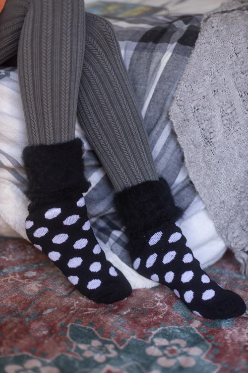 New Zealand Bed Socks with Polka Dots - Image 13