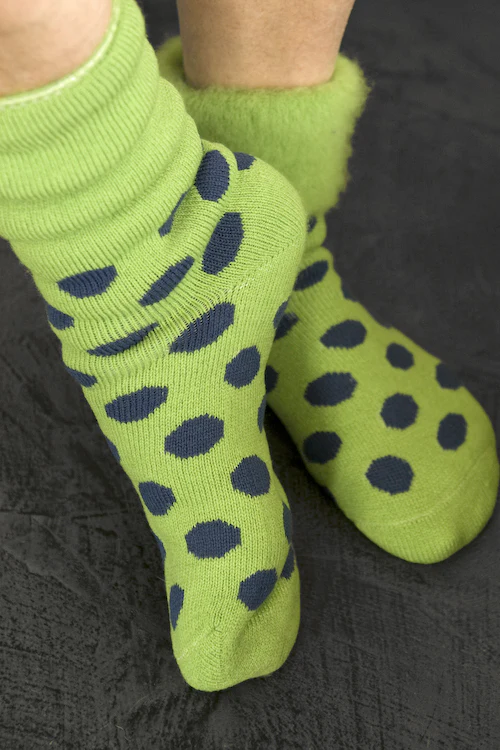 New Zealand Bed Socks with Polka Dots - Image 3