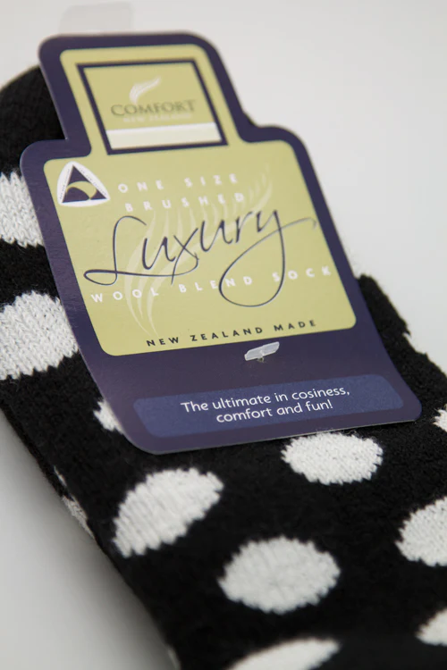 New Zealand Bed Socks with Polka Dots - Image 6