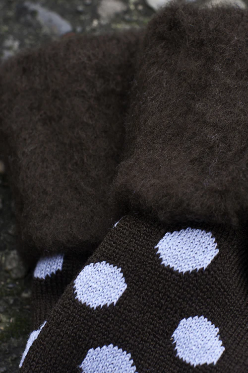 New Zealand Bed Socks with Polka Dots - Image 7
