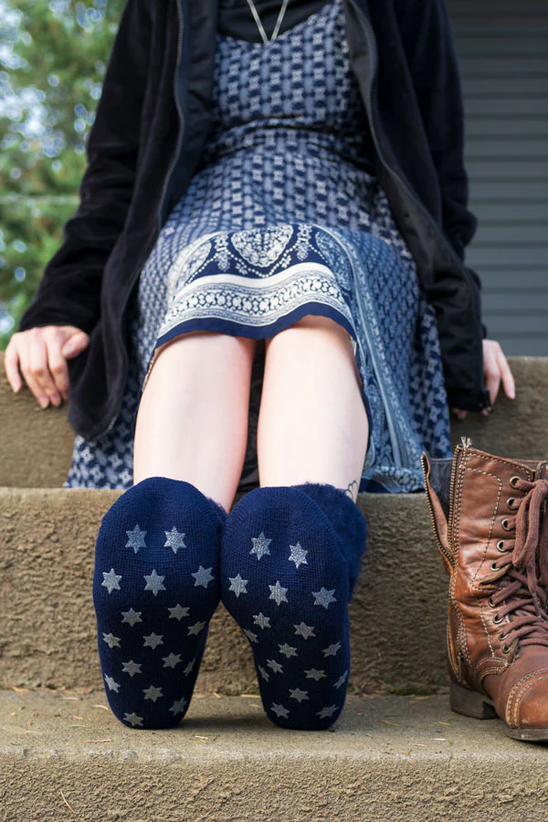 New Zealand Bed Socks with Star Treads - Image 3