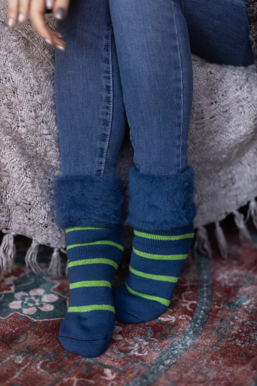 New Zealand Bed Socks with Stripes - Image 17