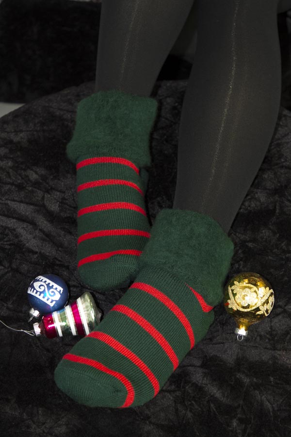 New Zealand Bed Socks with Stripes - Image 2