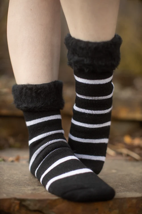 New Zealand Bed Socks with Stripes - Image 3