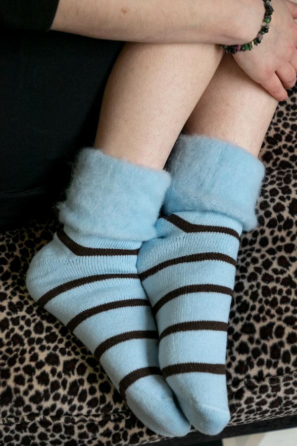 New Zealand Bed Socks with Stripes - Image 8