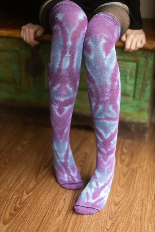 O Tie Dye Knee Socks - Image 10