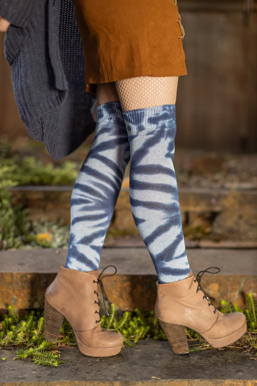 O Tie Dye Knee Socks - Image 15