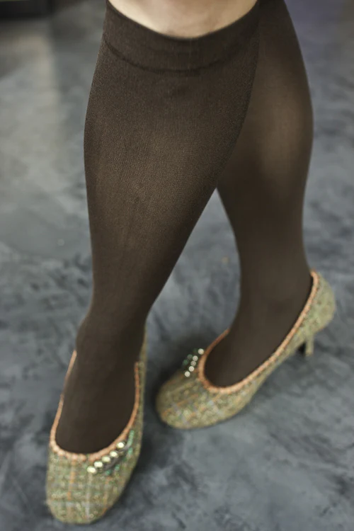 Opaque Solid Nylon Trouser Socks - Image 12