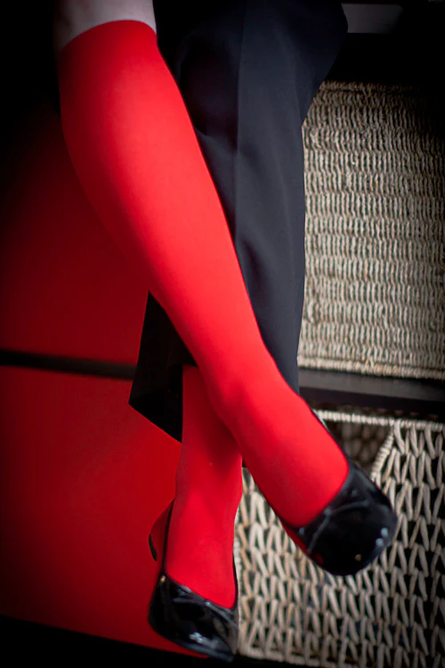 Opaque Solid Nylon Trouser Socks - Image 13