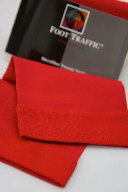 Opaque Solid Nylon Trouser Socks - Image 14