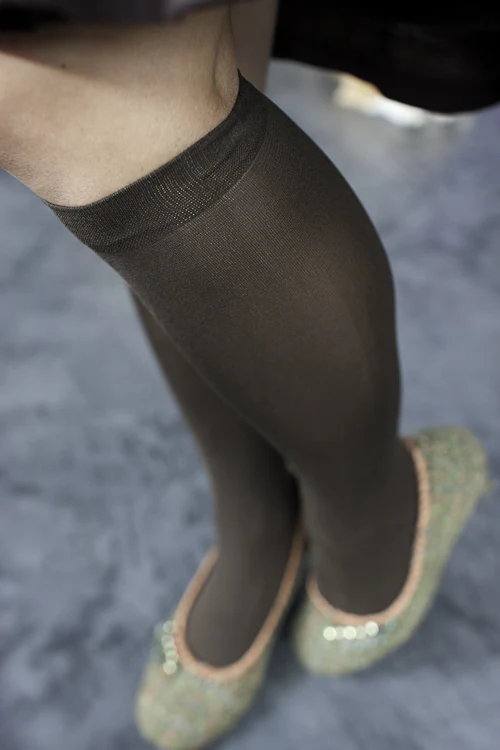 Opaque Solid Nylon Trouser Socks - Image 5