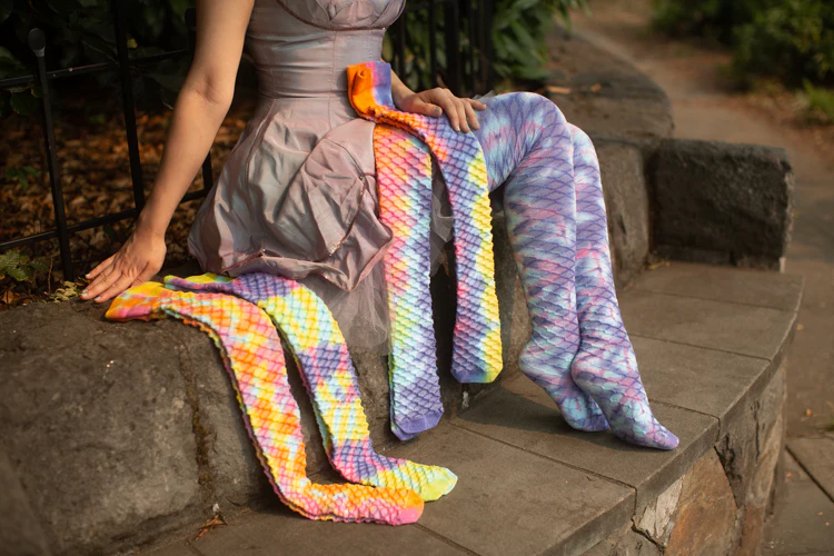 Pastel Carnival Tie Dyed Thigh High - Image 3