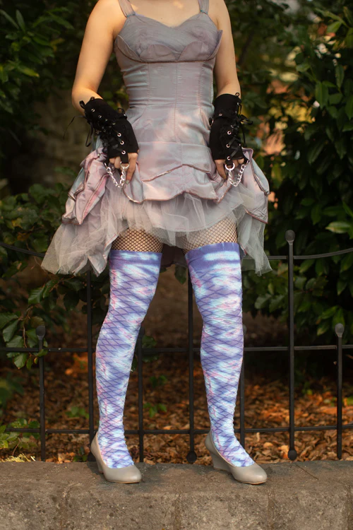 Pastel Carnival Tie Dyed Thigh High - Image 6