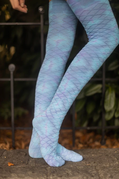 Pastel Carnival Tie Dyed Thigh High - Image 8