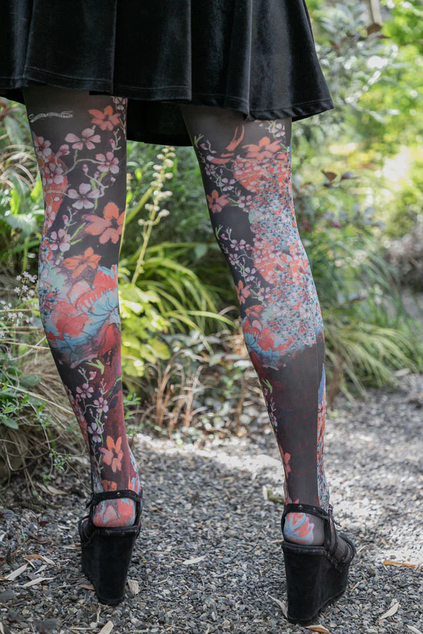 Petit Matin Printed Tights - Image 3